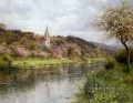 Le long de la seine paysage Louis Aston Knight river